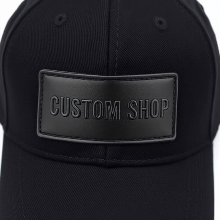 Radiantz Designs custom leatherette patch hat sample