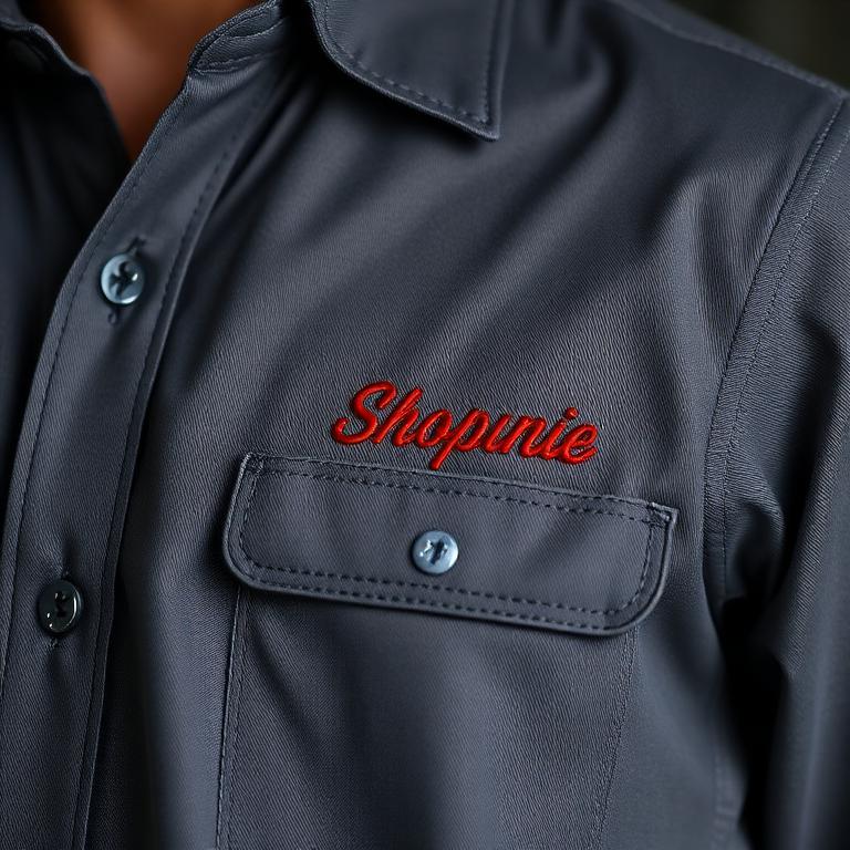 Radiantz Designs embroidered work shirt sample